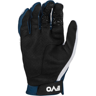 Fly Racing Evolution DST Gloves White/Navy - Palm View