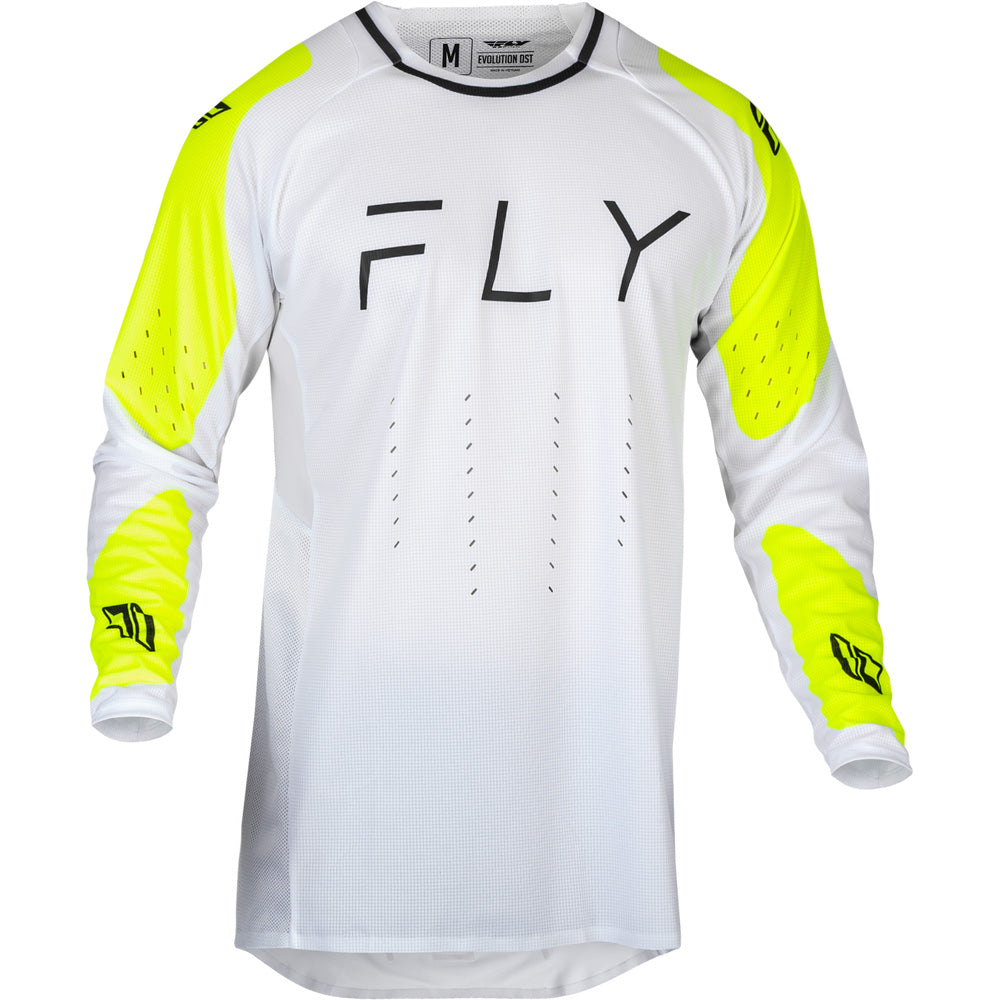 Fly Racing Evolution DST Jersey White/Hi-Vis - Front View