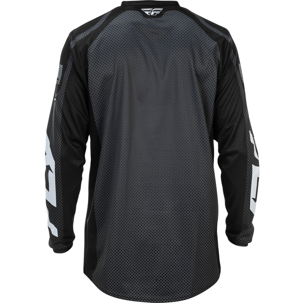 Fly Racing F-16 Jersey Black/White - Rear View