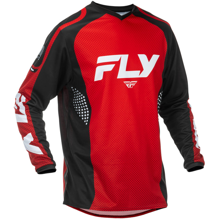 Fly Racing F-16 Jersey Red/Black/White - Front View