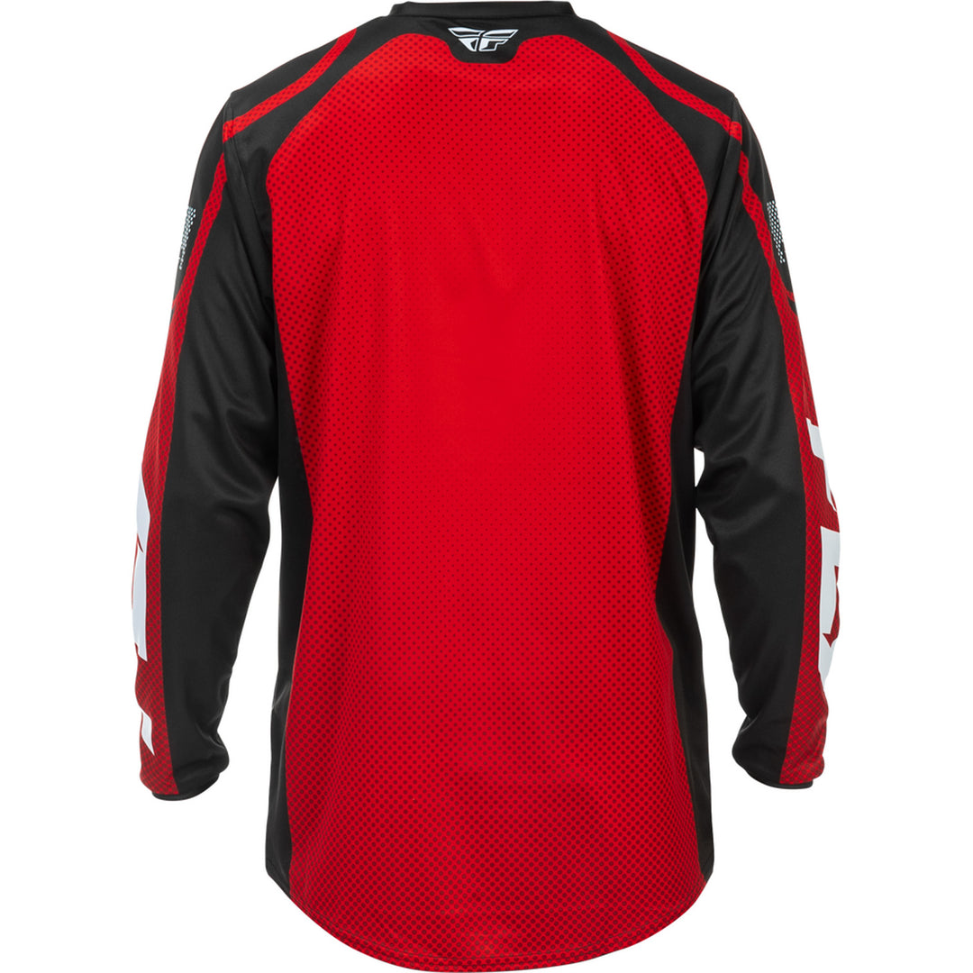 Fly Racing F-16 Jersey Red/Black/White - Rear View
