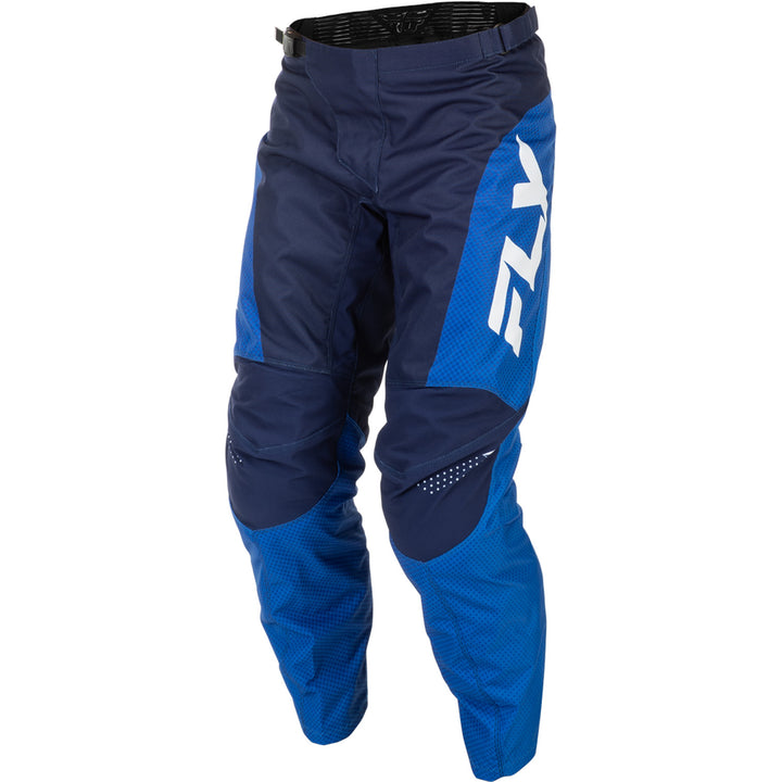Fly Racing F-16 Pants Blue/Dark Blue/White - Front Left Side View