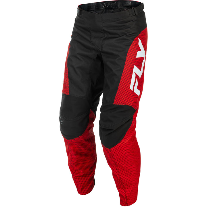 Fly Racing F-16 Pants Red/Black/White - Front Left Side View