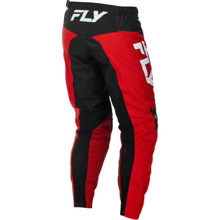 Fly Racing F-16 Pants Red/Black/White - Rear Right Side View