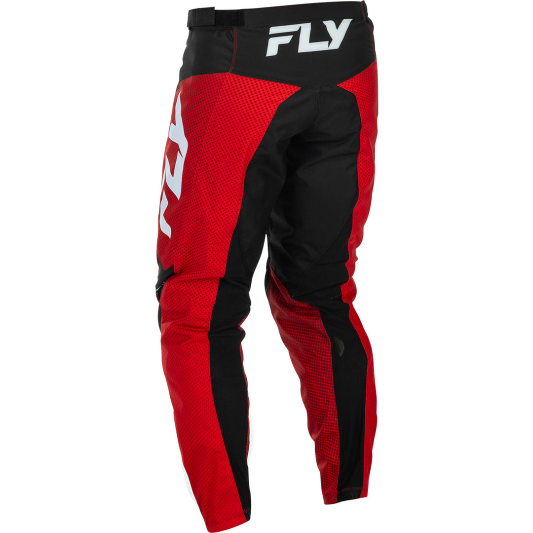 Fly Racing F-16 Pants Red/Black/White - Rear Left Side View