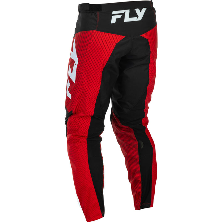 Fly Racing F-16 Pants Red/Black/White - Rear Left Side View