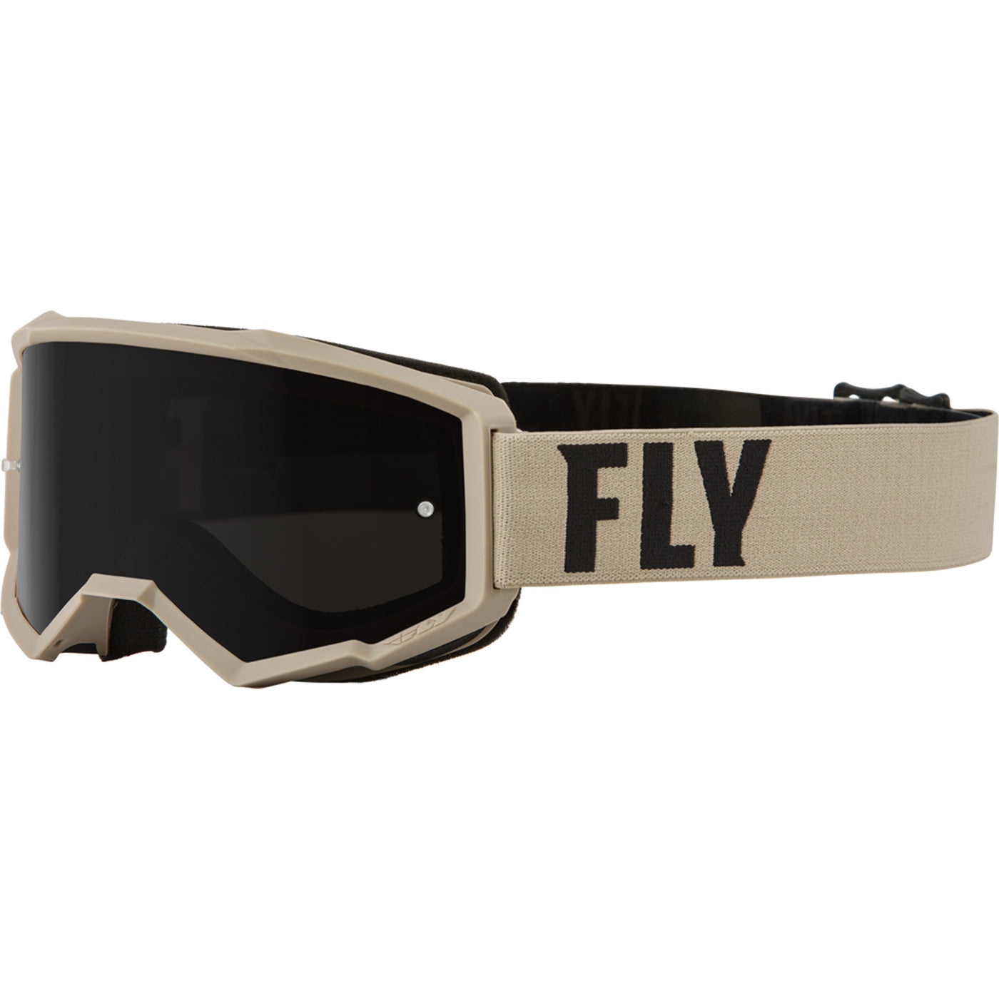 Fly Racing Focus Sand Goggle Khaki/Brown - Front Side View