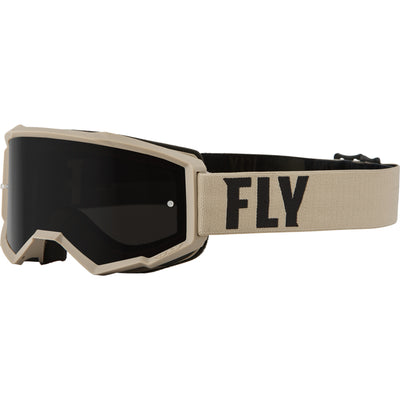 Fly Racing Focus Sand Goggle Khaki/Brown - Front Side View