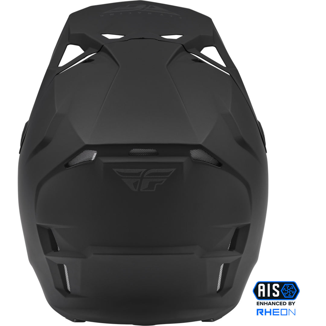 Fly Racing Formula CP Solid Helmet Matte Black - Rear View