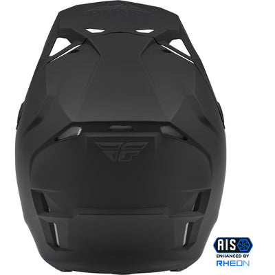 Fly Racing Formula CP Solid Helmet Matte Black - Rear View