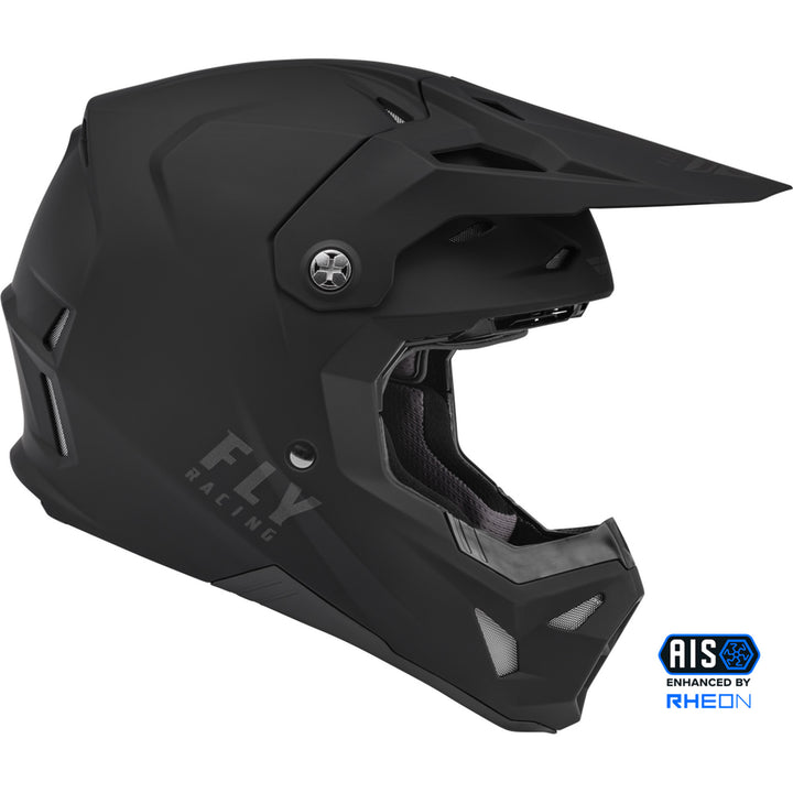 Fly Racing Formula CP Solid Helmet Matte Black - Right Side View