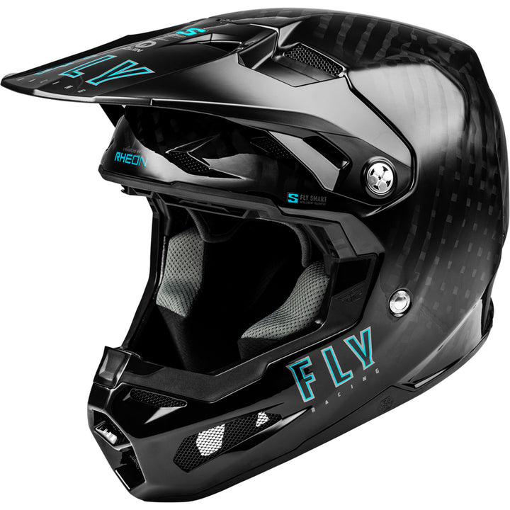 Fly Racing Formula S Carbon Helmet Black - Front Side View