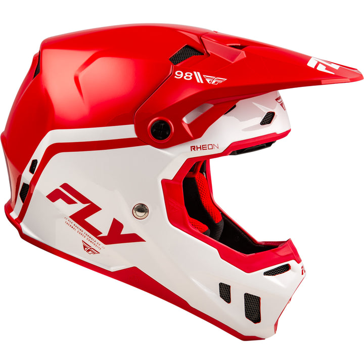 Fly Racing Formula CC Objective Helmet Red/White - Right Side View