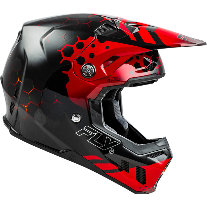 Fly Racing Formula CC Tektonic Helmet Black/Red/Orange - Right Side View