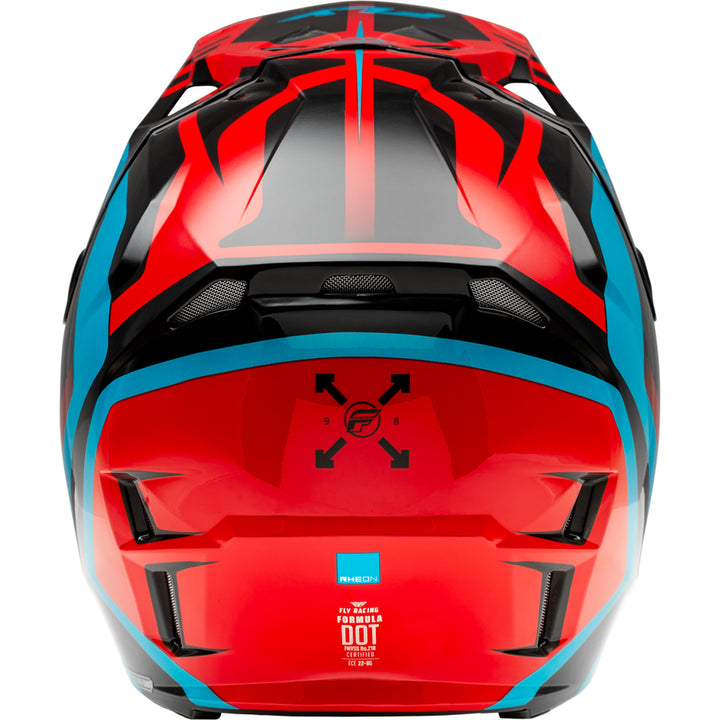 Fly Racing Formula CP Krypton Helmet Red/Black/Blue - Rear View