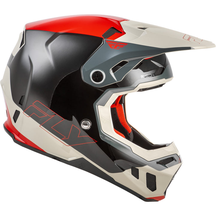 Fly Racing Formula CC Glide Helmet Black/Red/Grey - Right Side View