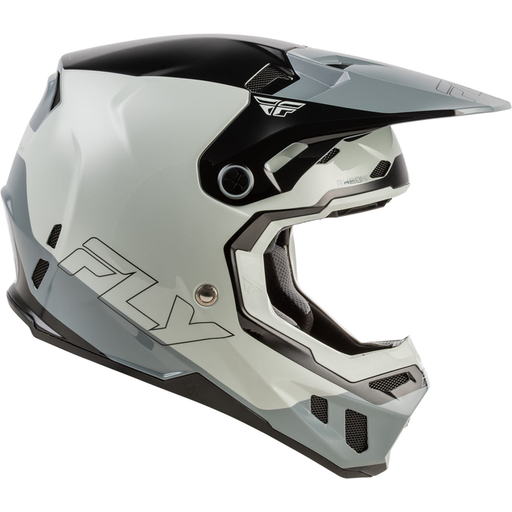 Fly Racing Formula CC Glide Helmet Grey/Light Grey/Black - Right Side View
