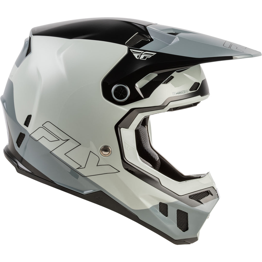 Fly Racing Formula CC Glide Helmet Grey/Light Grey/Black - Right Side View