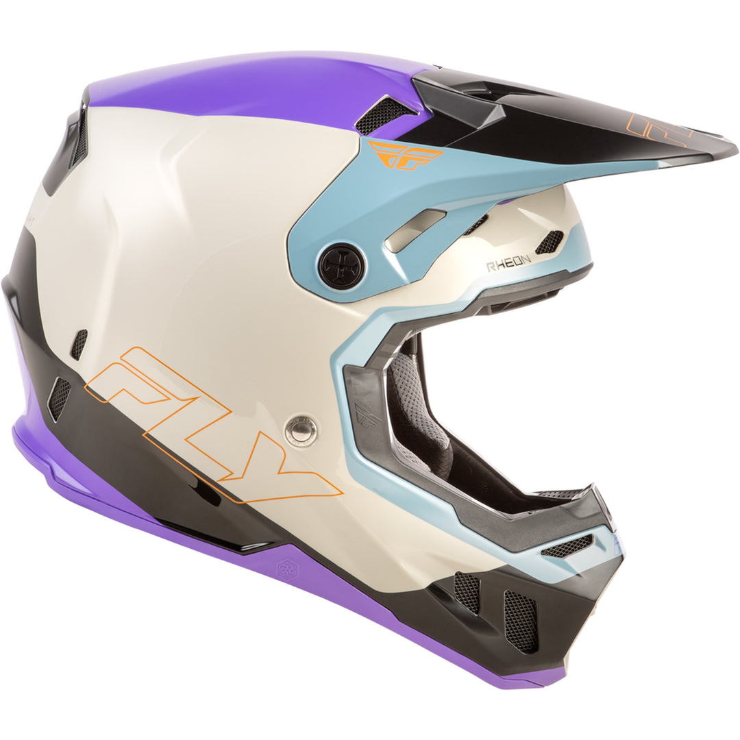 Fly Racing Formula CC Glide Helmet Purple/Stone/Black - Right Side View