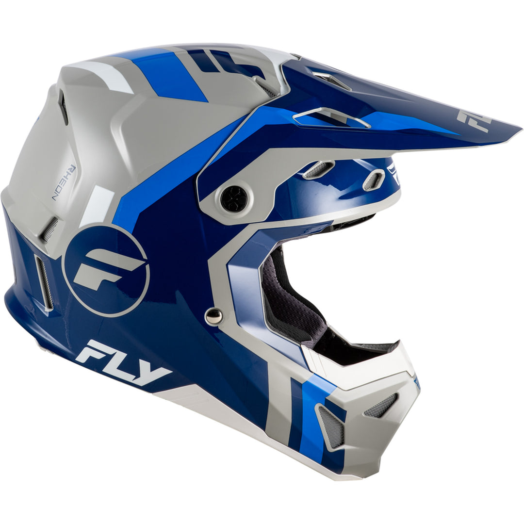 Fly Racing Formula CP Seal Helmet Navy/Blue/Grey - Right Side View