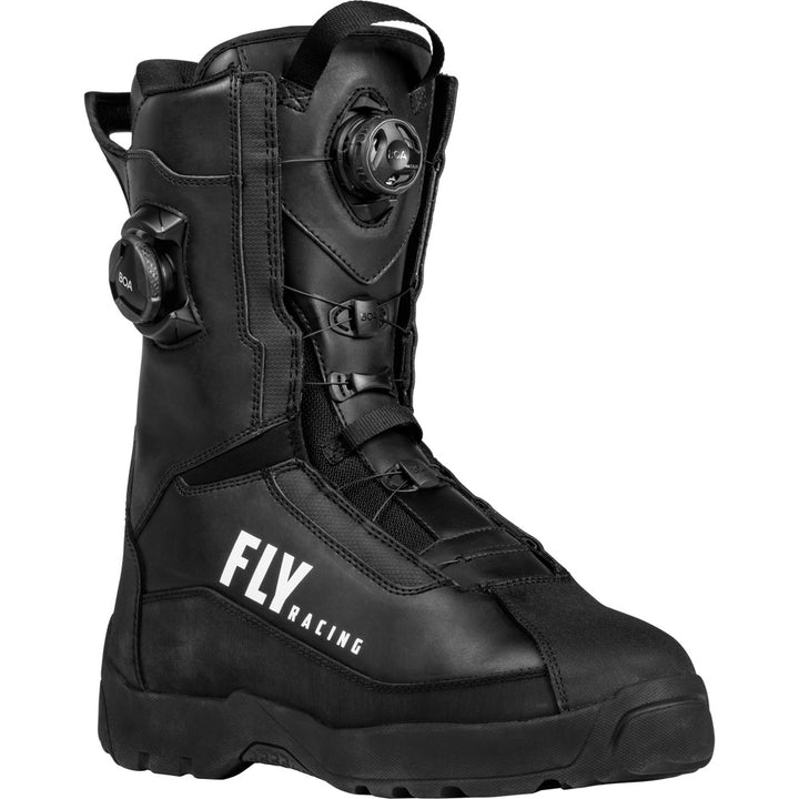 Fly Racing Inversion Boots Black - Front Side View