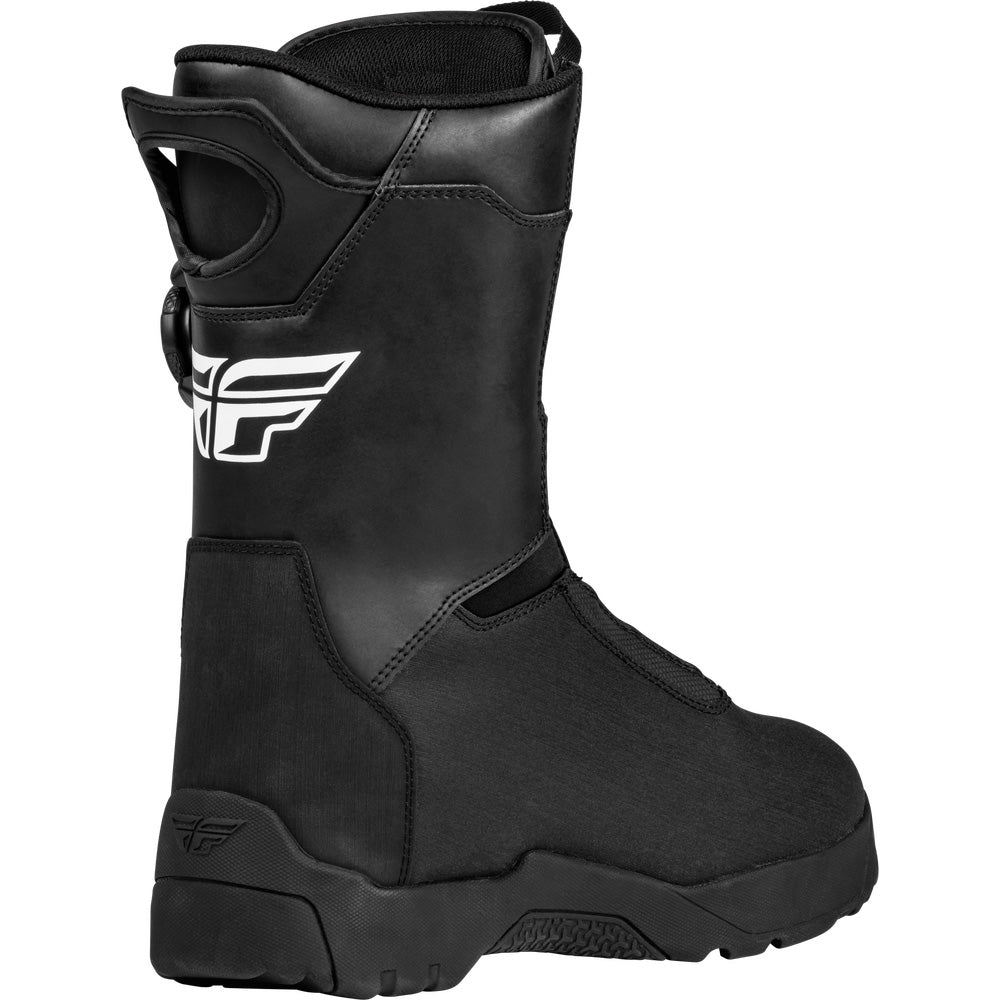 Fly Racing Inversion Boots Black - Rear Side View