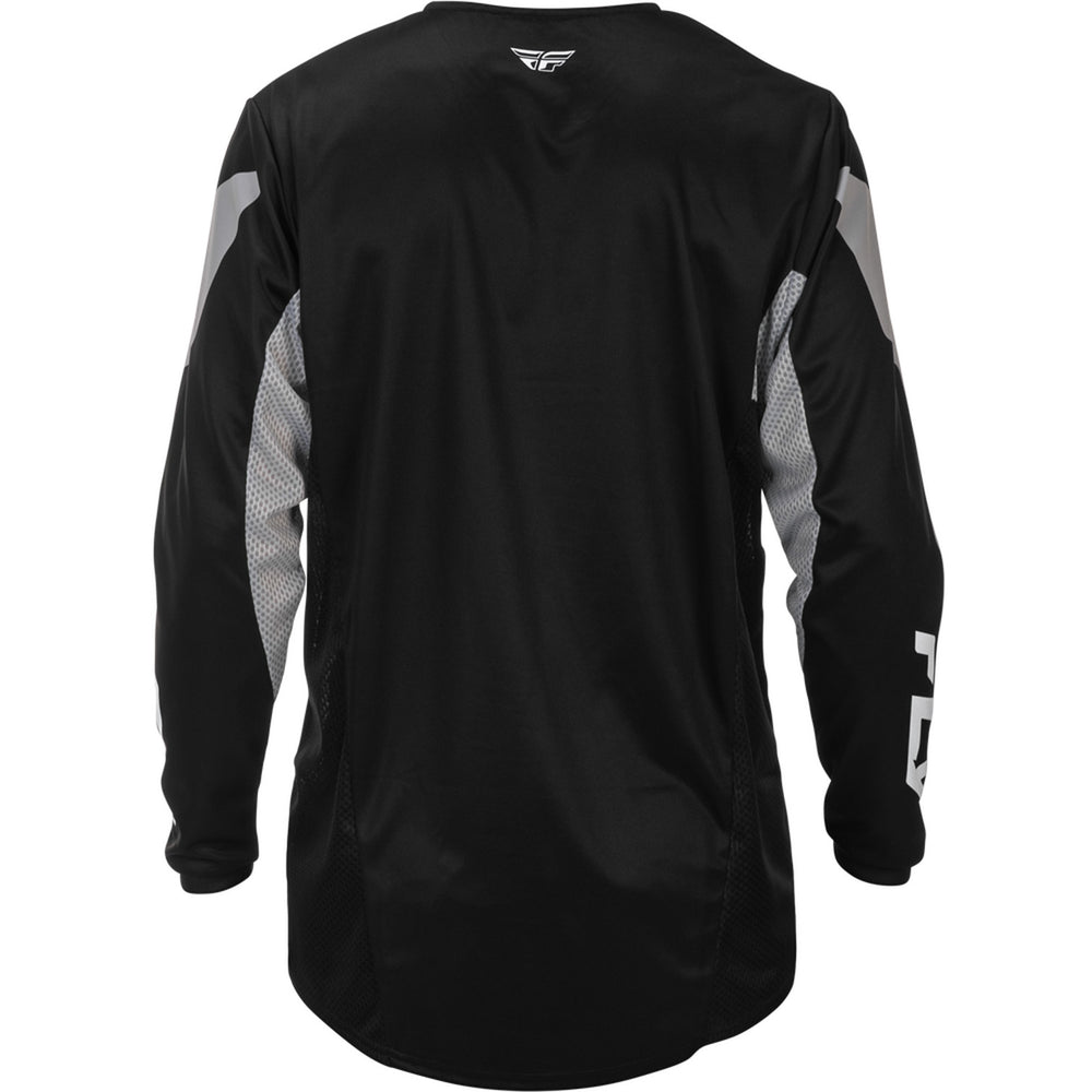 Fly Racing Kinetic Jersey Black/Grey - Rear View