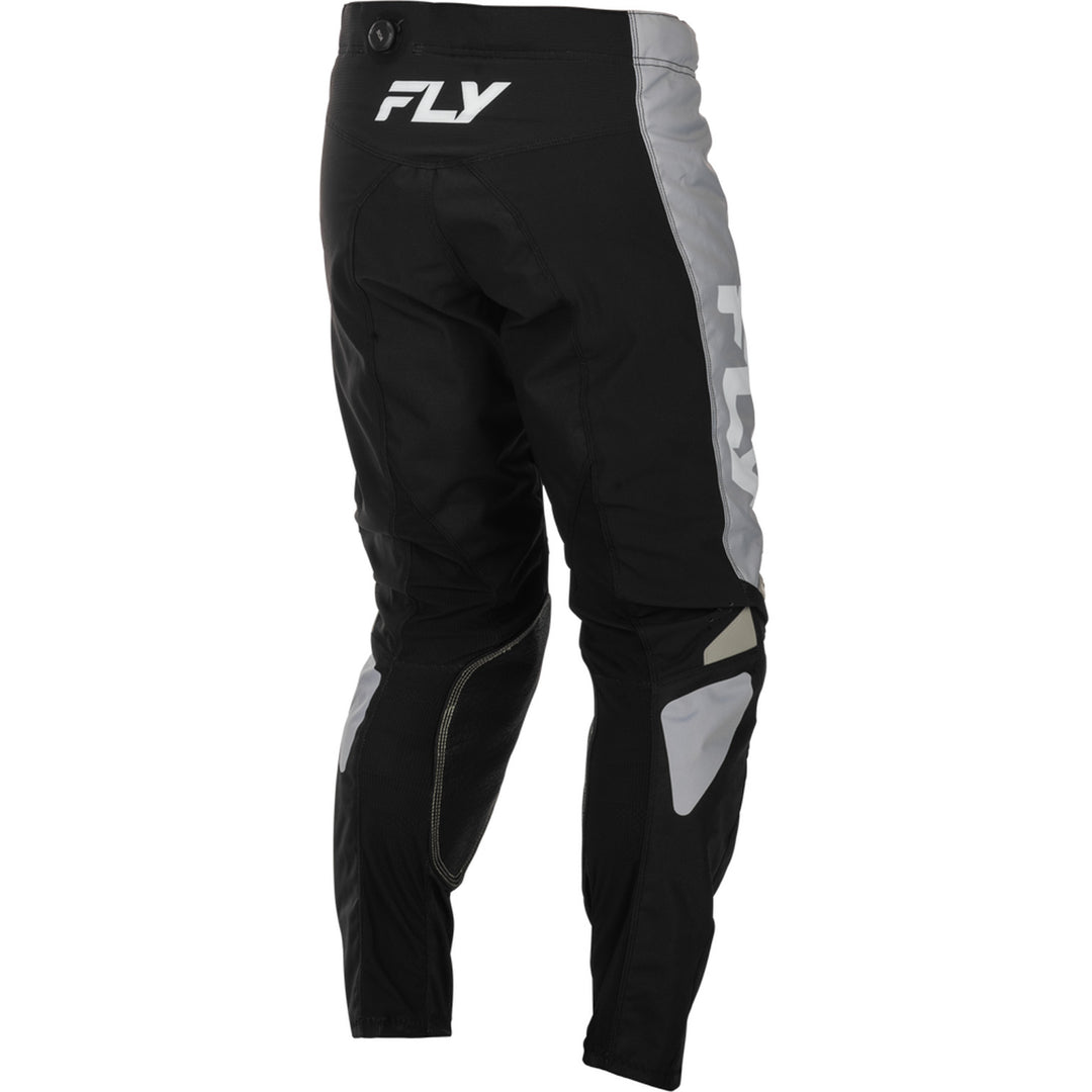 Fly Racing Kinetic Pants Black/Grey - Rear Right Side View