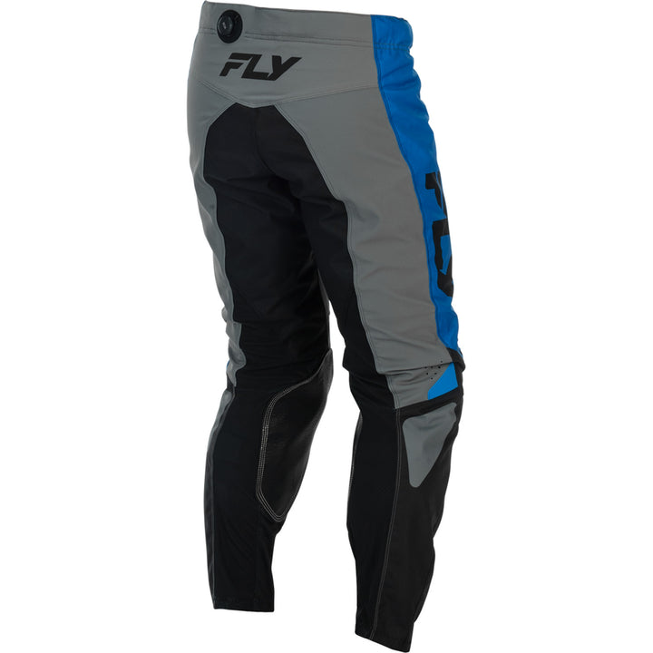 Fly Racing Kinetic Pants Blue/Grey/Black - Rear Right Side View