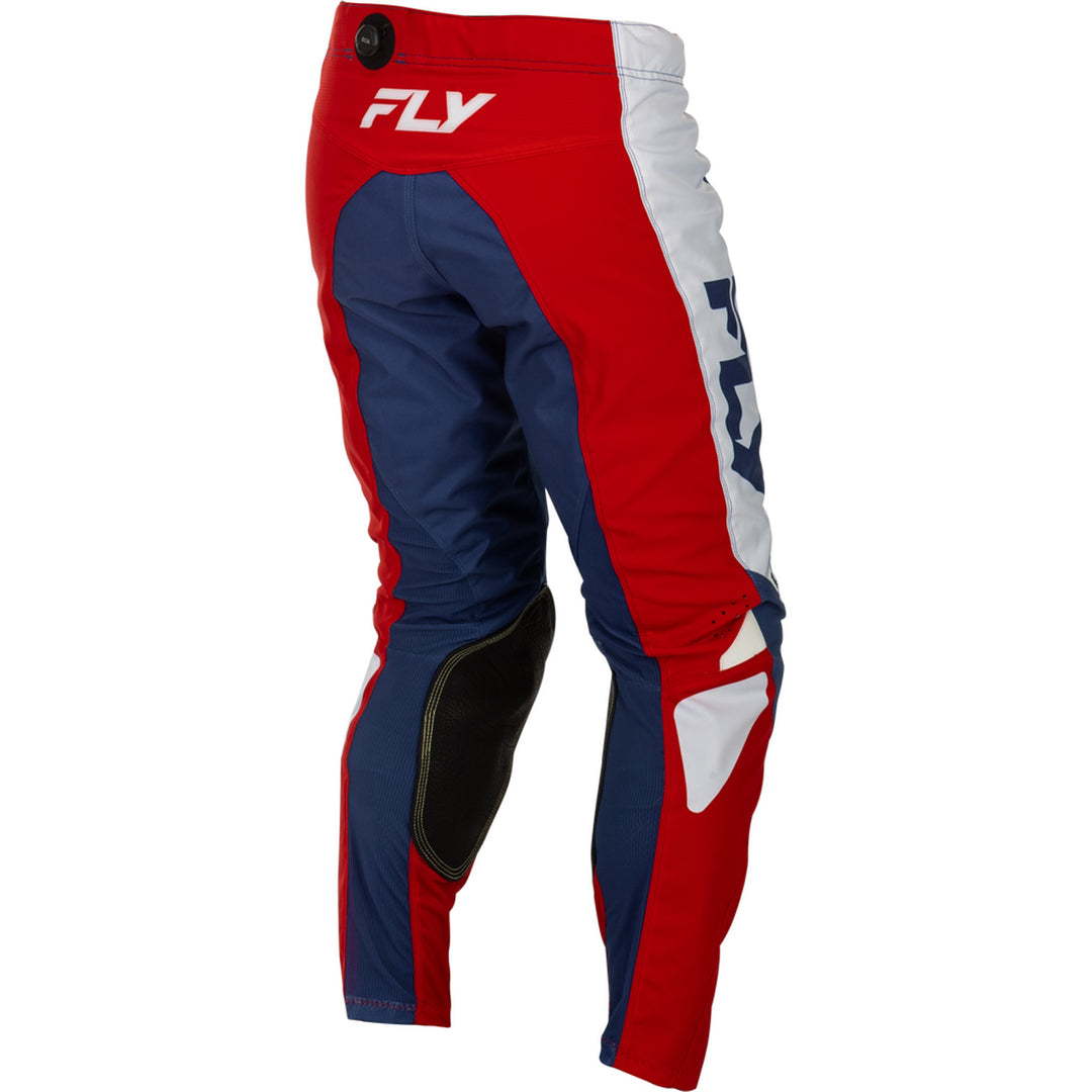 Fly Racing Kinetic Pants Red/White/Blue - Rear Right Side View