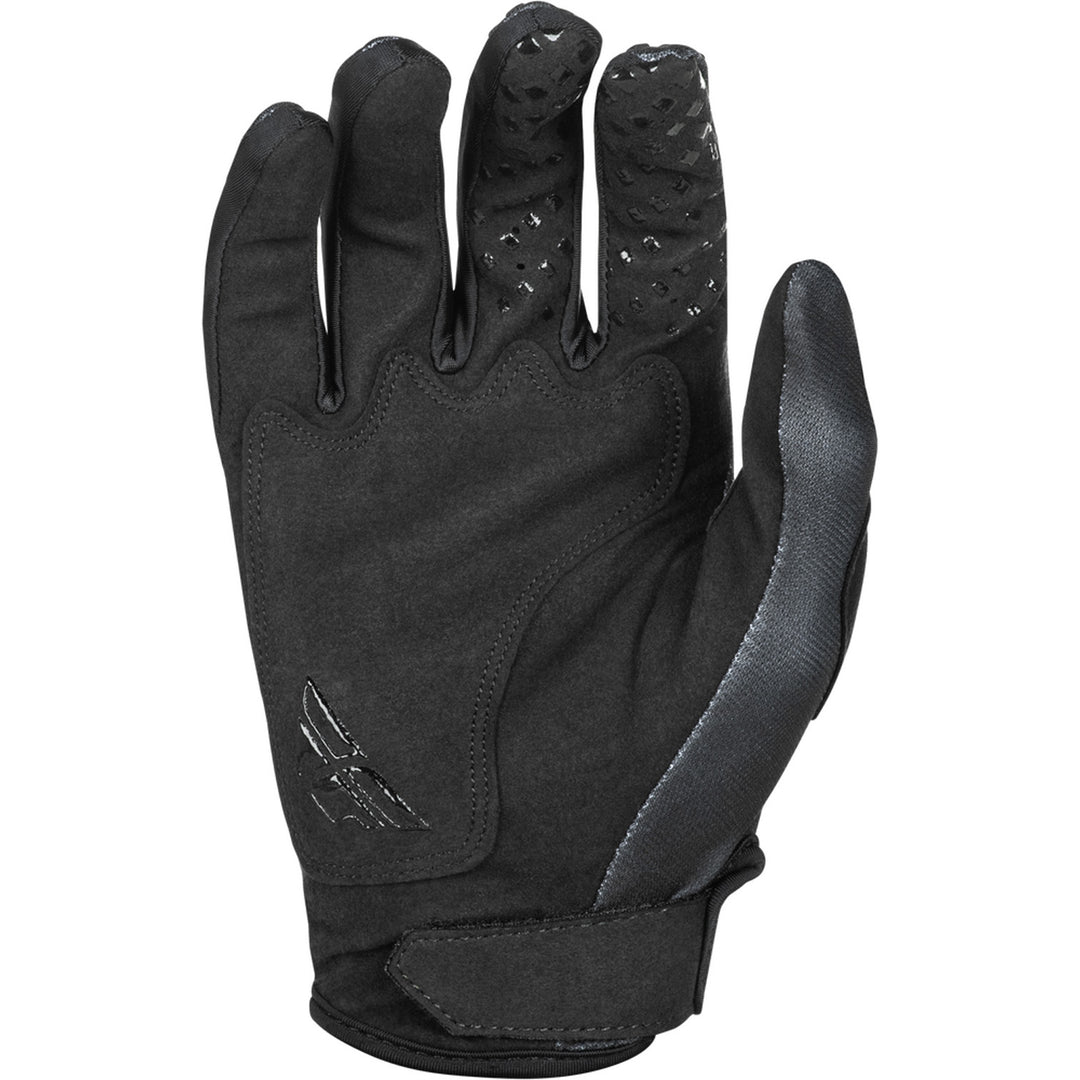 Fly Racing Kinetic Center Gloves Black/Gold - Palm View