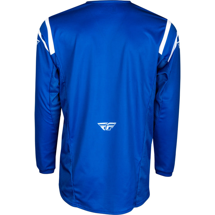 Fly Racing Kinetic Center Jersey Navy/White - Rear View