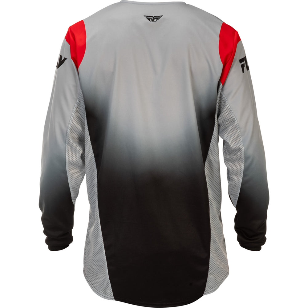 Fly Racing Kinetic dbk. Jersey Grey/Black/Red - Rear View