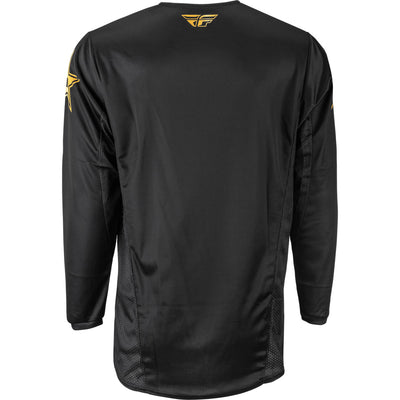 Fly Racing Kinetic Rockstar Jersey Black/Gold - Rear View