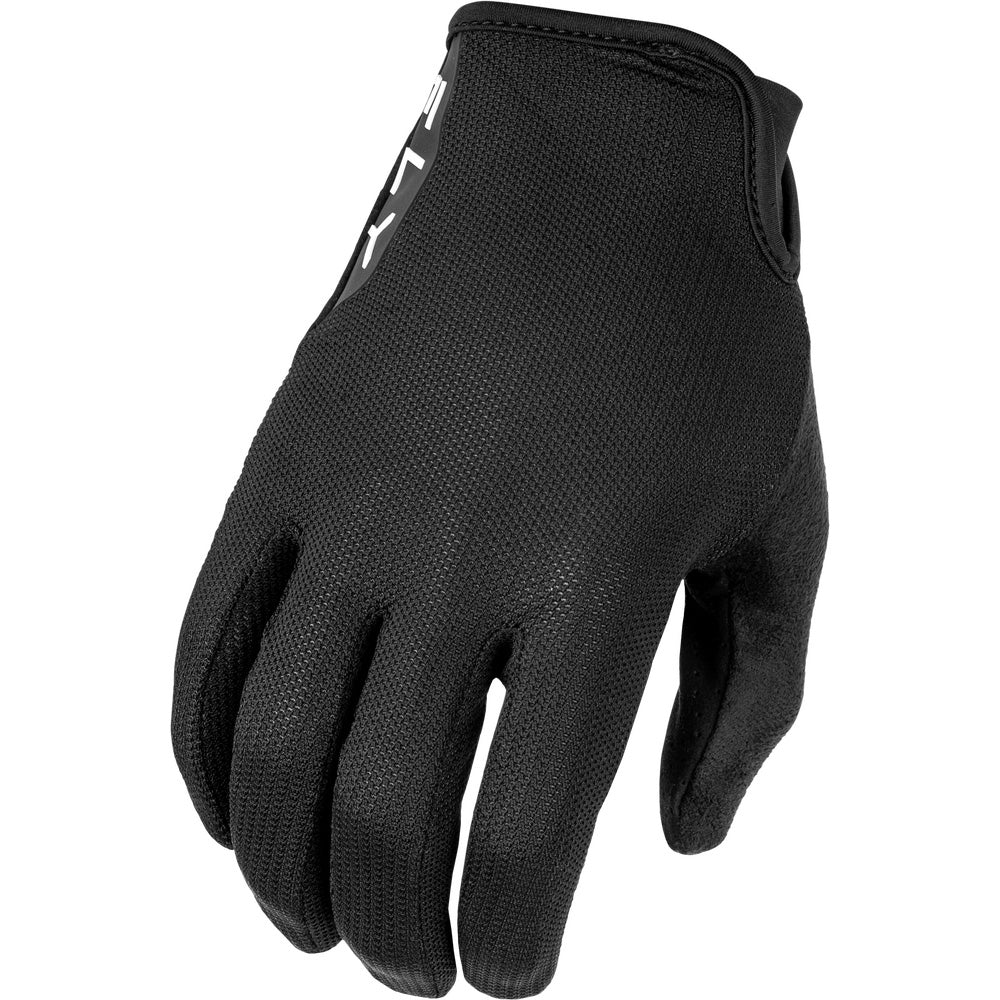 Fly Racing Kinetic Mesh Gloves Black - Back of Hand View