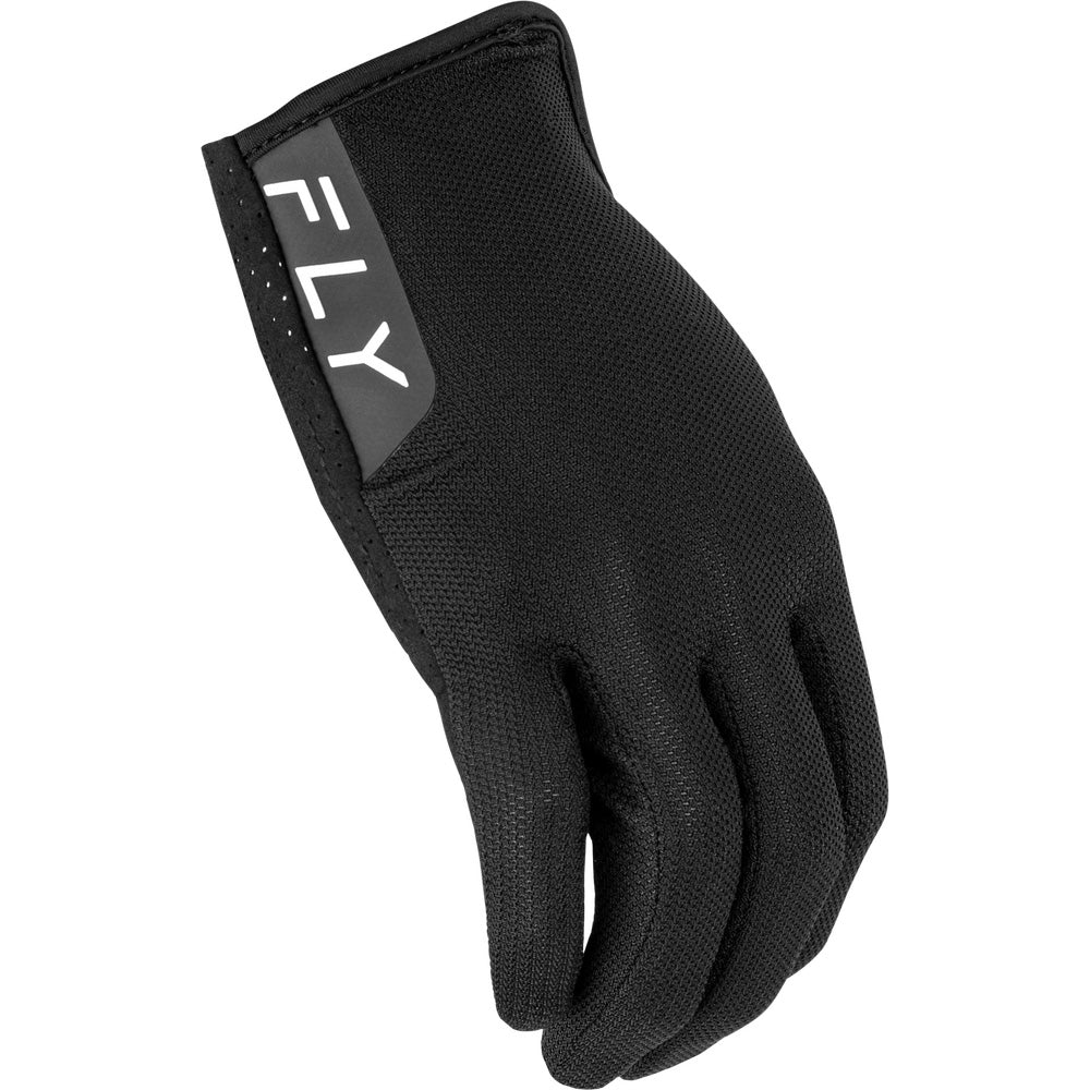 Fly Racing Kinetic Mesh Gloves Black - Side Back of Hand View
