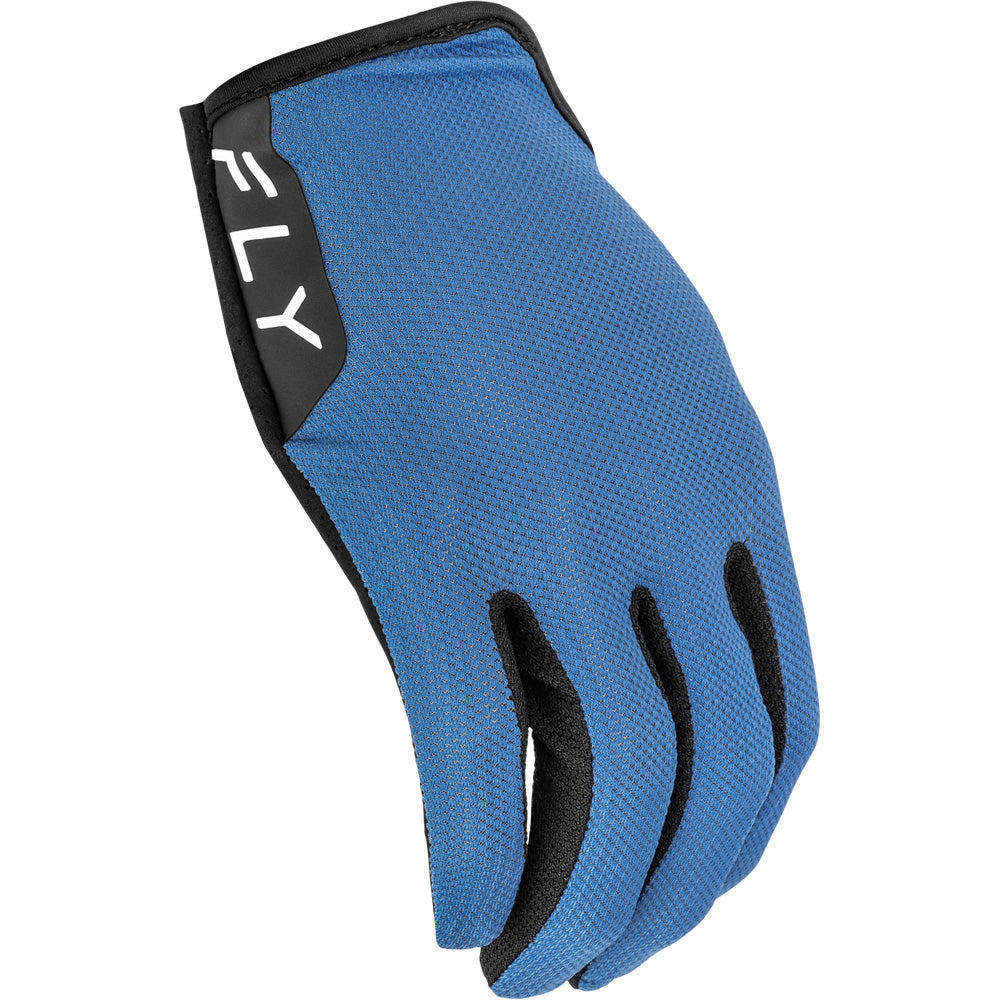 Fly Racing Kinetic Mesh Gloves Slate Blue - Side Back of Hand View