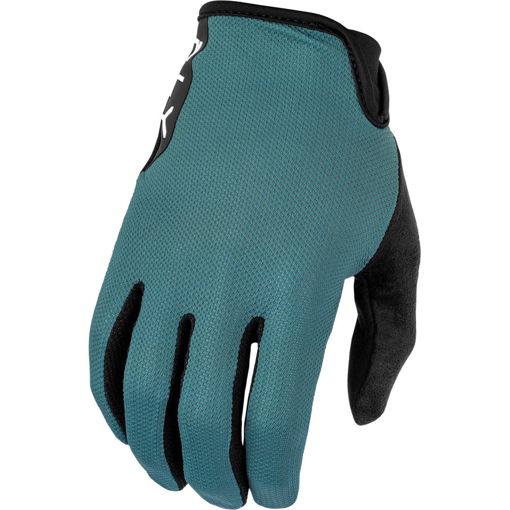 Fly Racing Kinetic Mesh Gloves Evergreen - Back of Hand View