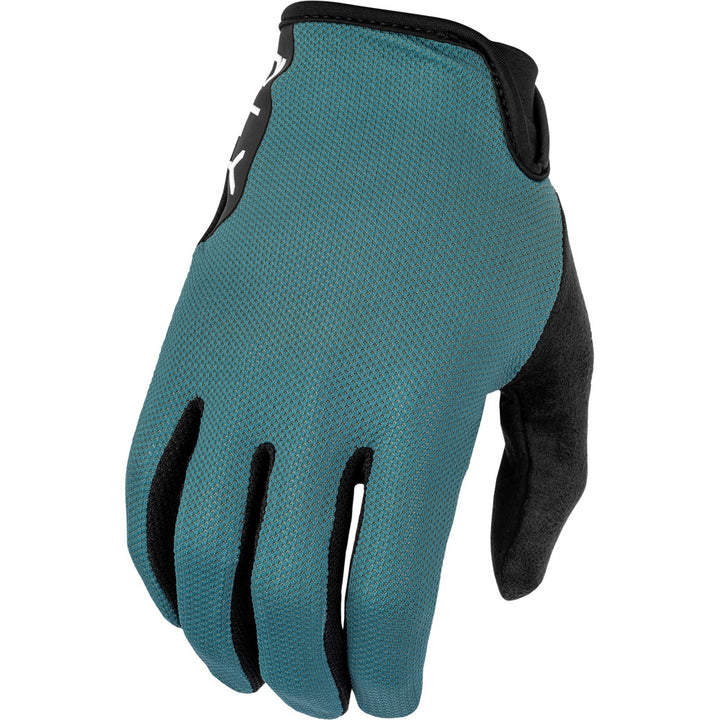 Fly Racing Kinetic Mesh Gloves Evergreen - Back of Hand View