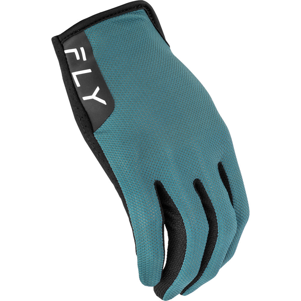 Fly Racing Kinetic Mesh Gloves Evergreen - Side Back of Hand View