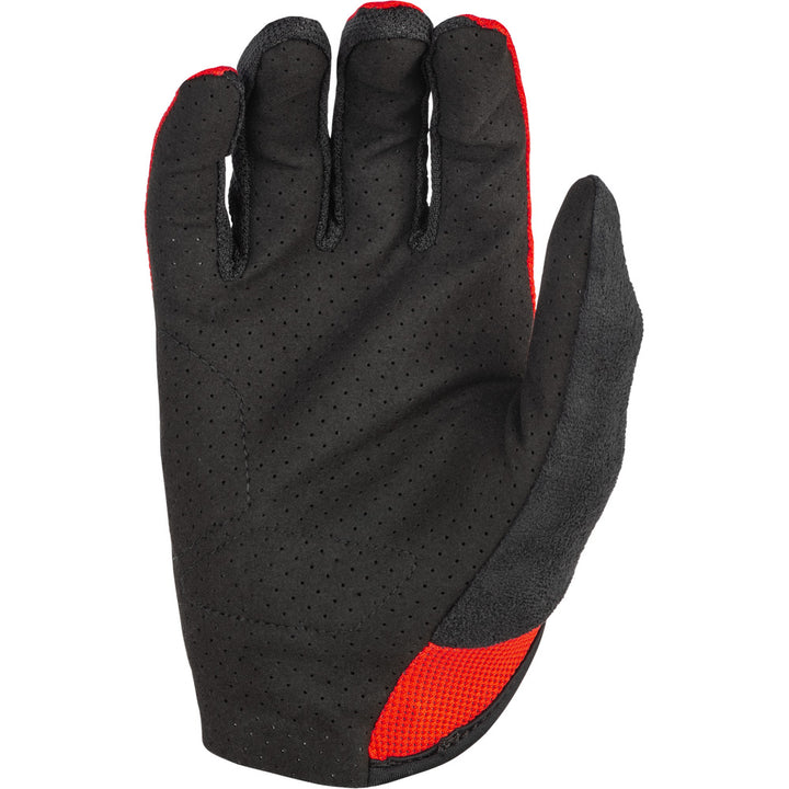 Fly Racing Kinetic Mesh Gloves Red - Palm View