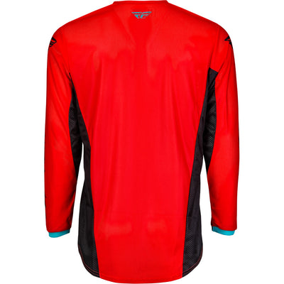 Fly Racing Kinetic Mesh Rave Jersey Red/Black/Mint - Rear View