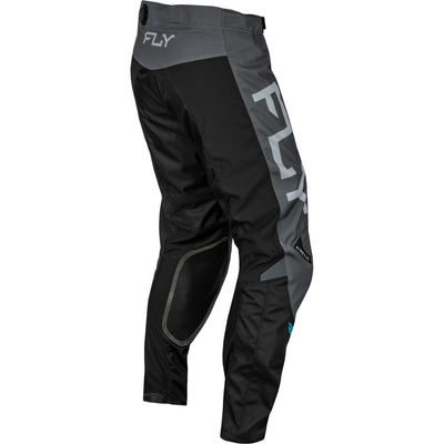 Fly Racing Kinetic Reload Pants Charcoal/Black/Blue Iridium - Rear Right Side View