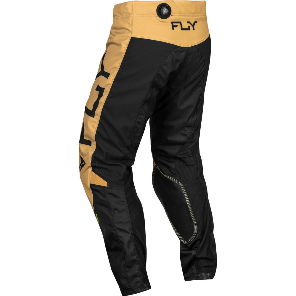 Fly Racing Kinetic Reload Pants Khaki/Black/Hi-Vis - Rear Left Side View