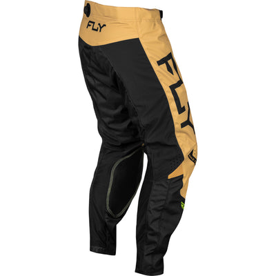 Fly Racing Kinetic Reload Pants Khaki/Black/Hi-Vis - Rear Right Side View