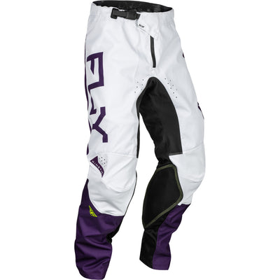 Fly Racing Kinetic Reload Pants Deep Purple/White/Hi-Vis - Front Right Side View