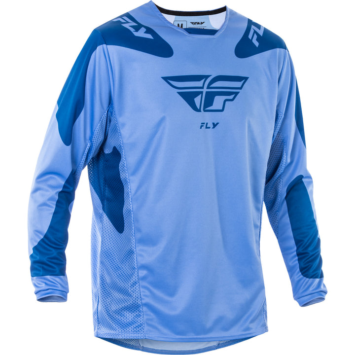 Fly Racing Kinetic Sym Jersey Ultramarine/Dark Blue - Front View