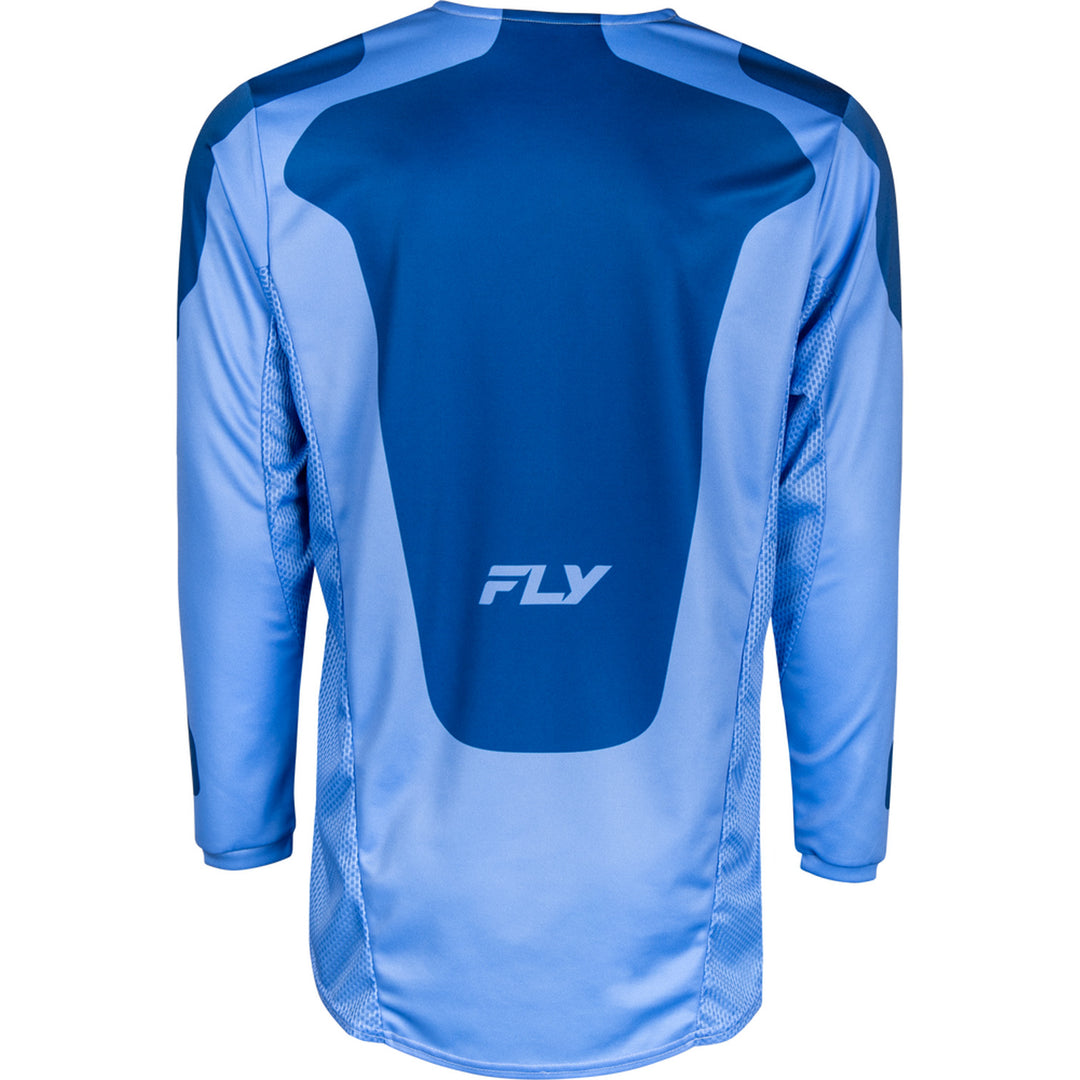 Fly Racing Kinetic Sym Jersey Ultramarine/Dark Blue - Rear View