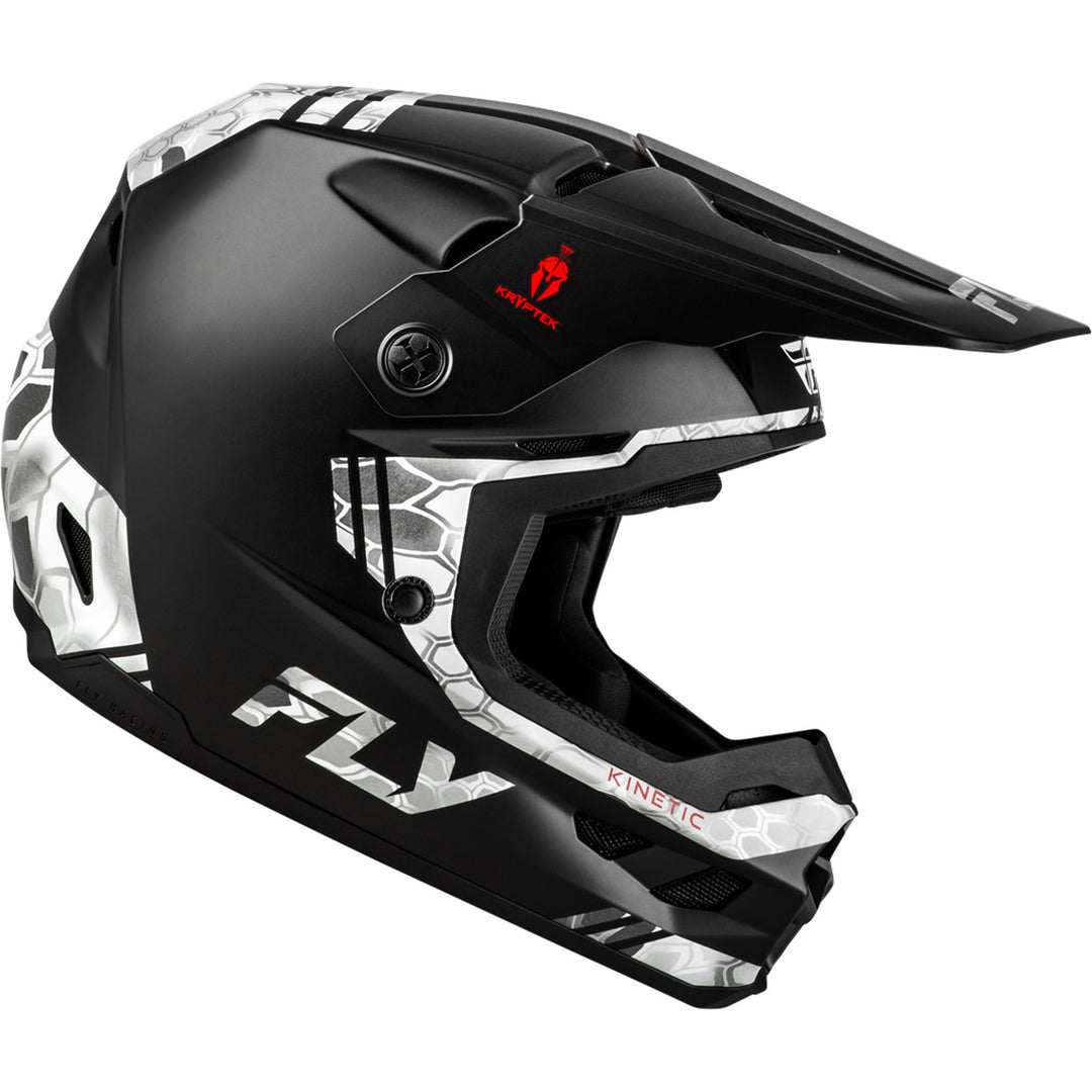 Fly Racing Kinetic Verdict Kryptek Helmet Black/Grey - Right Side View