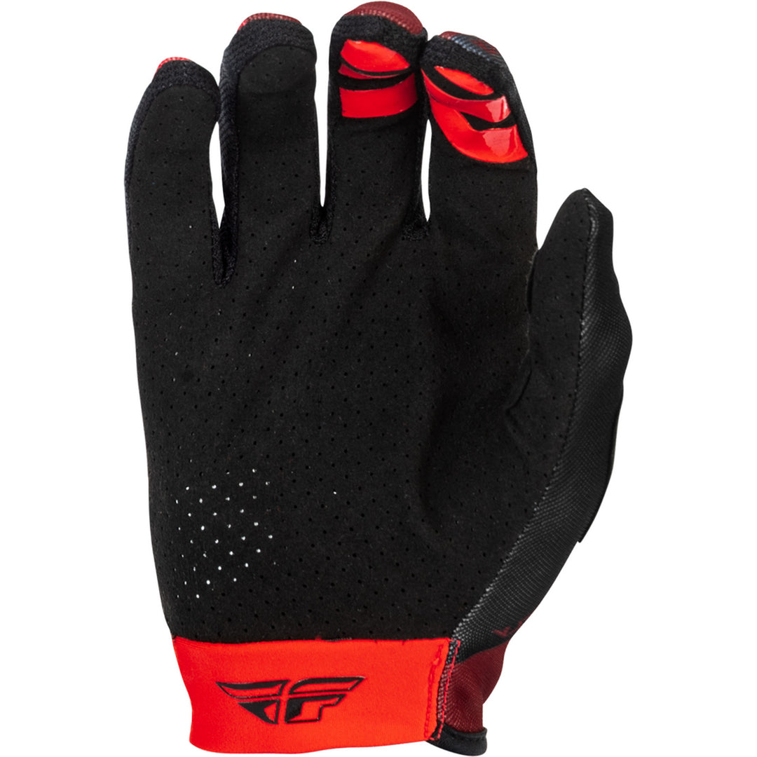 Fly Racing Lite Gloves Black/Red - Palm View